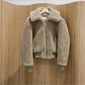 Cozy Tan Sherpa Jacket
